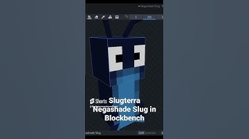 Slugterra Negashade Slug in Blockbench #slugterra #blockbench #shorts