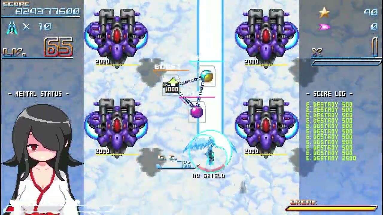 Graze Counter GM Normal 1CC Kiriko + Extra Stage