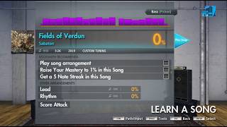 Fields of Verdun - Sabaton [Bass Cover] | B Standard | Rocksmith