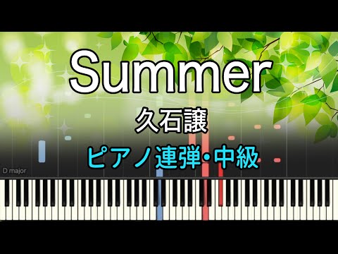 Summer (Piano Four-hands・Intermediate) - 久石譲(Joe Hisaishi)