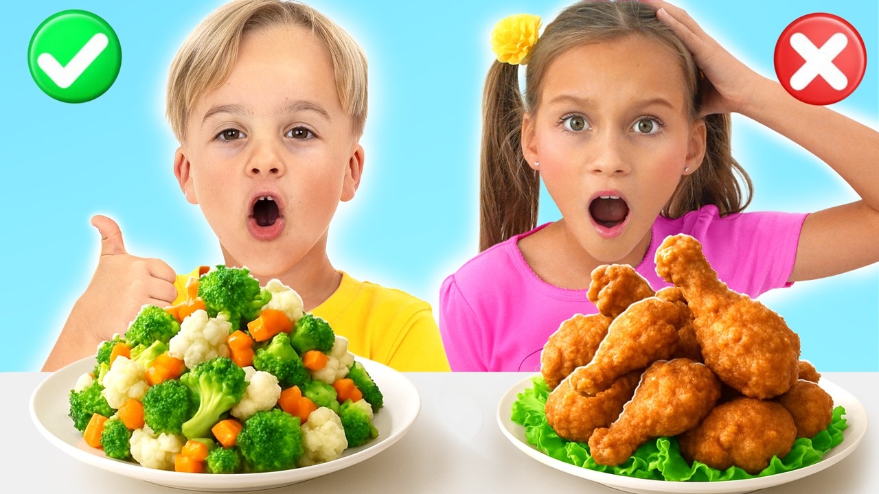 Дети узнают о важности здорового питания — обучающее видео для детей