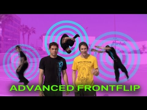 ADVANCED FRONT FLIP TUTORIAL - Gather step ( Jesse La Flair )