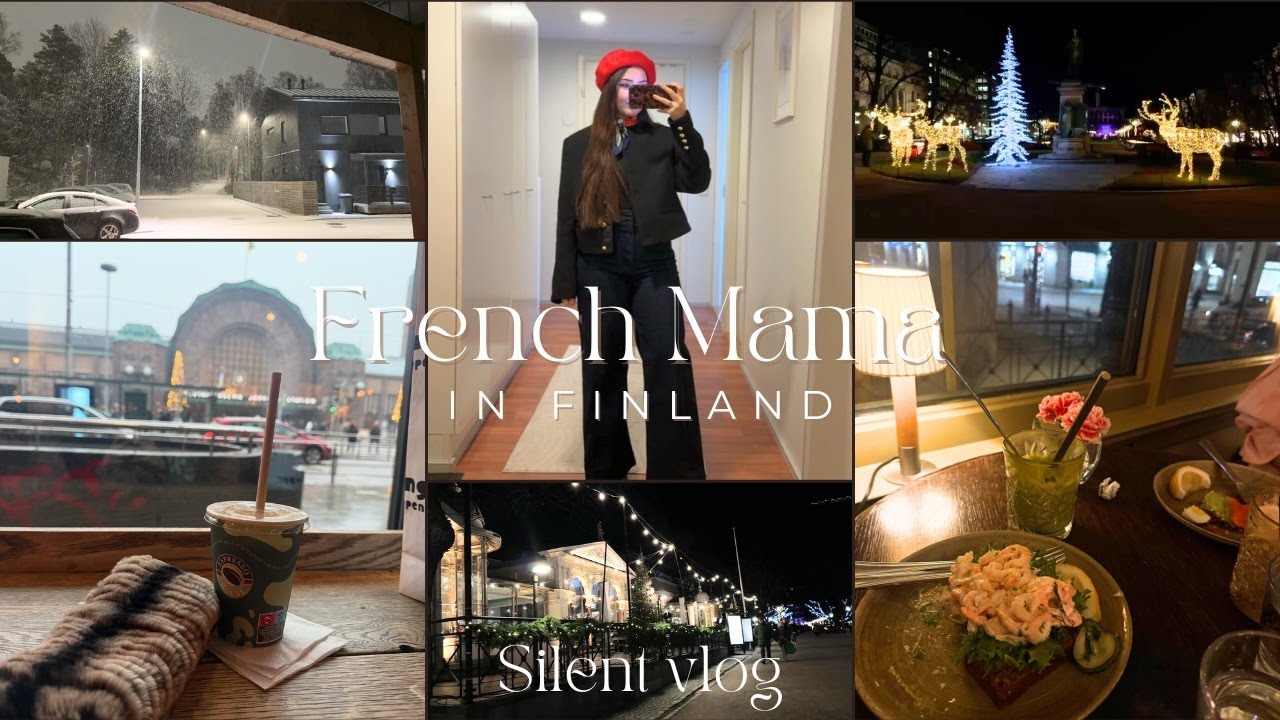 French Mama in Finland | Secret Santa🎄| Girls Night out ☕️| Cooking🍝|  Silent & Cozy Vlog | Mom life