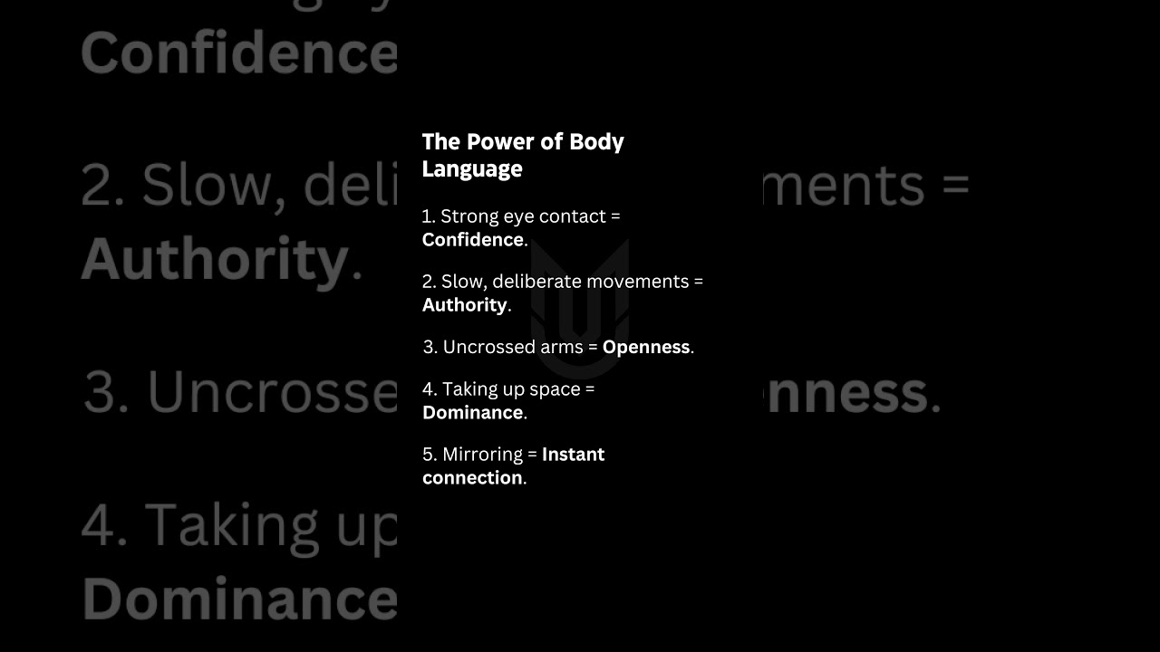 Master Body Language to Command Respect