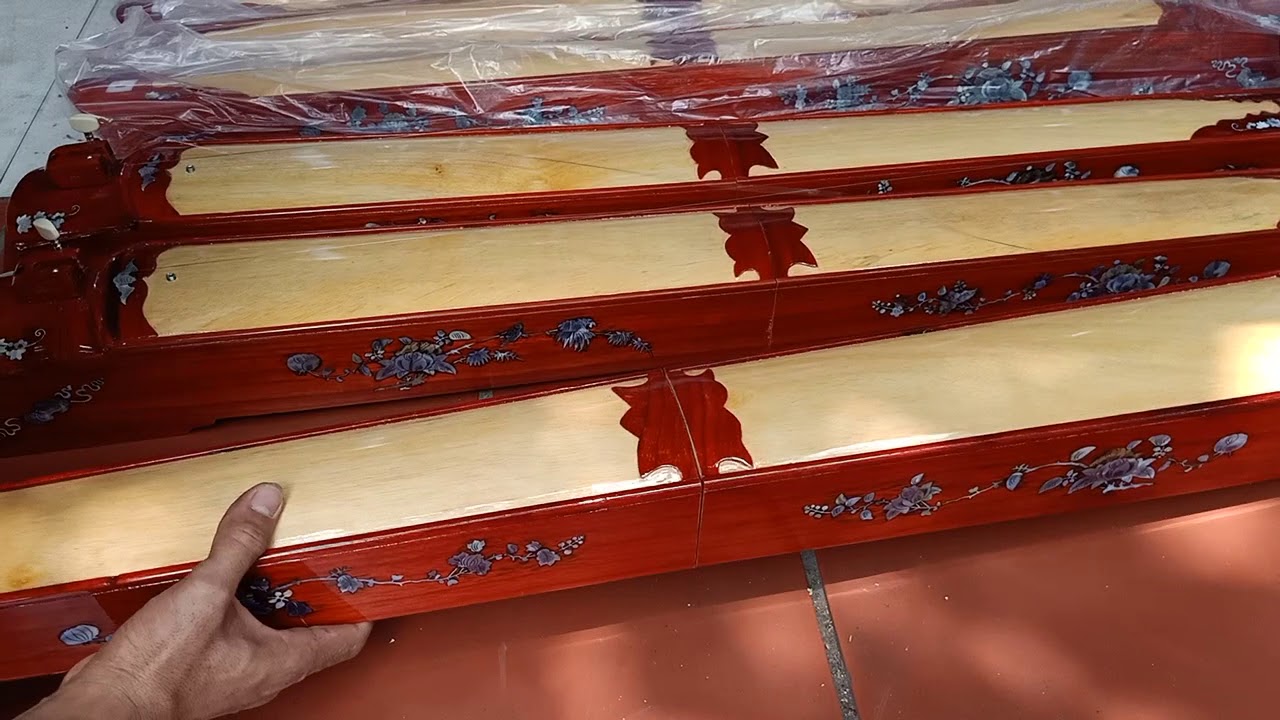 Cung cấp sỉ lẻ Đàn bầu gỗ hương đỏ khảm hoa gấp gọn... - youtube