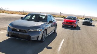 Honda Civic Hybrid 2025 vs Toyota Prius 2024