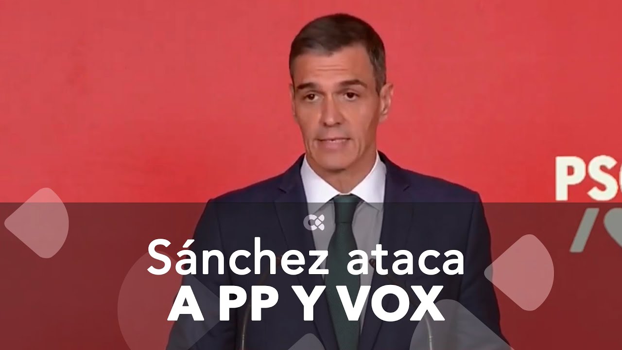 Sánchez ataca a PP y Vox también con su presunta corrupción - YouTube