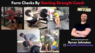 Watch Starting Strength Coaches Do Form Checks | Squat | Deadlift | Bench May 17 2026