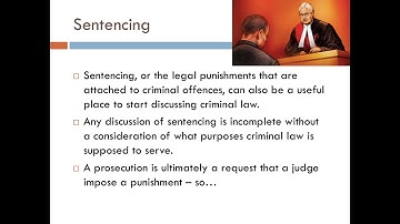 Purposes of Sentencing 1 Overview