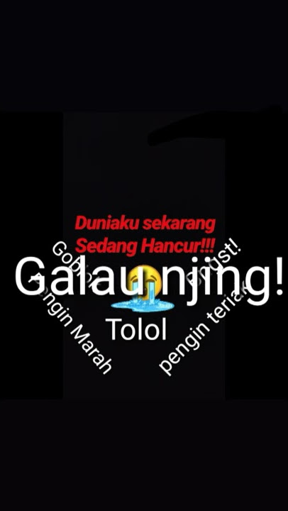 Duniaku sekarang sedang hancur!! Snap wa galau
