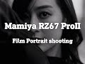 Film portrait shooting by mamiya rz67 proii