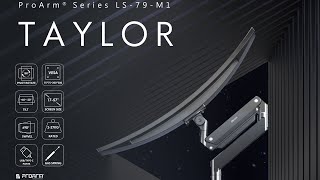 支援27KG 57吋 瑞米 Raymii LS-79-M1 鋁合金 氣壓式螢幕支架 USB3.0 TYPE-C 螢幕架 螢幕增高支架 Odyssey ARK 55吋可用