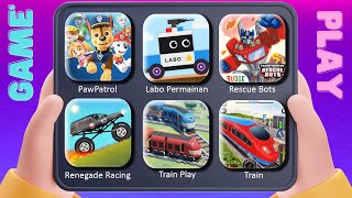 PawPatrol, Labo Permainan, Rescue Bots, Renegade Racing, Train Play, Train | Gameplay 762376 screenshot 5