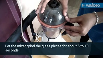 Proper disposal of broken glass