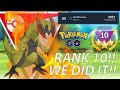 WE HIT RANK 10 LIVE ON STREAM!! POKÉMON GO BATTLE LEAGUE EPIC MOMENT!!