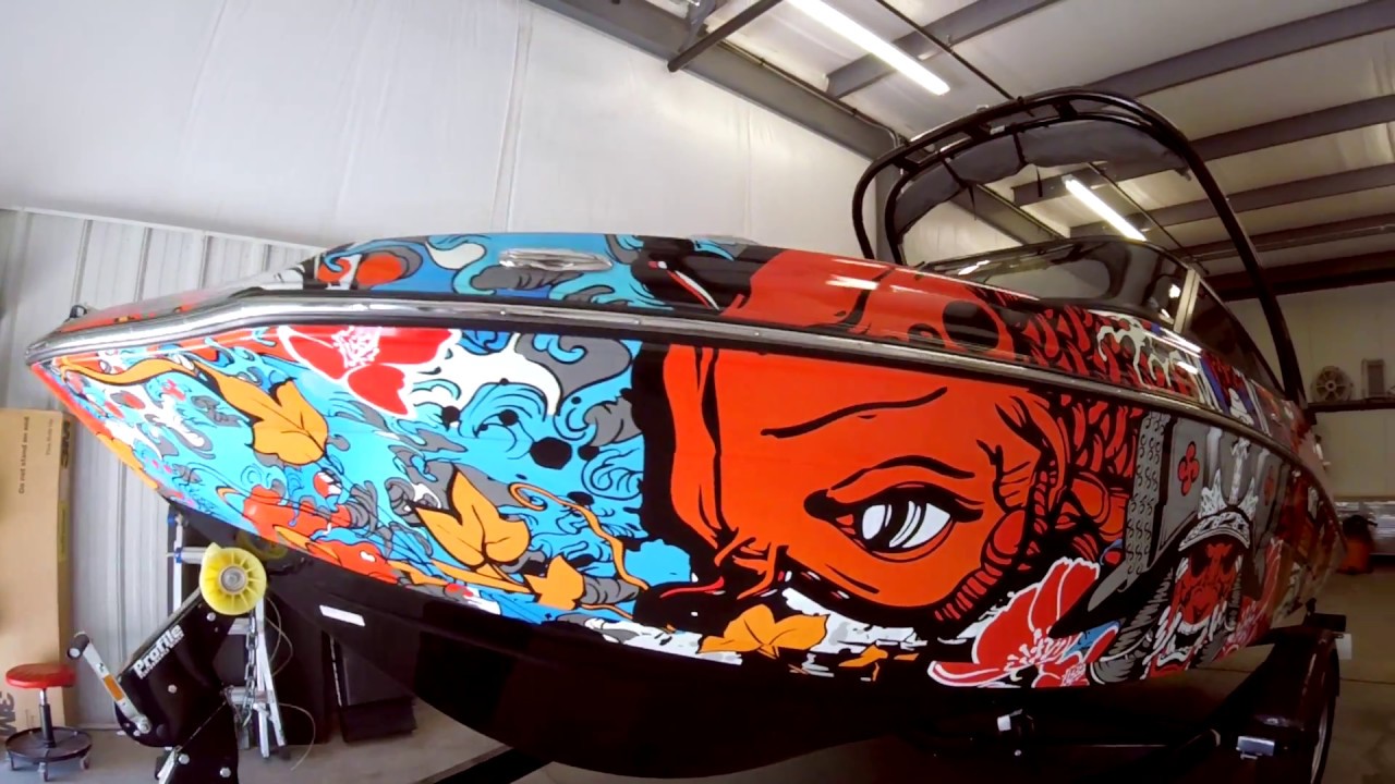 Koi Fish Boat Wrap YouTube