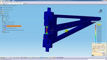 CATIA V5 - FEA SIMULATION - CURVED TENSILE TESTING JIG
