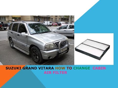 Suzuki Grand Vitara How To Change Cabin Air Filter - Youtube