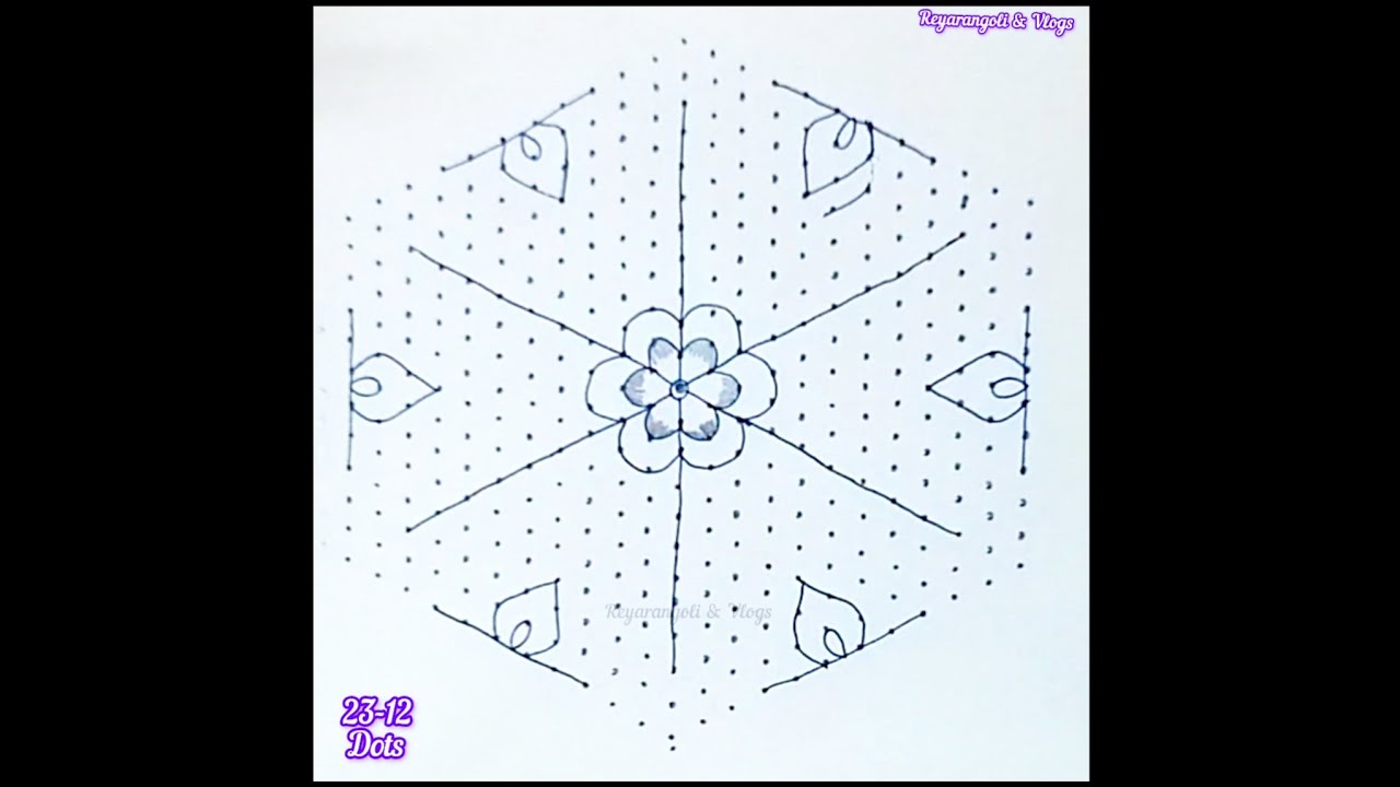 23-12 Dots today's newtrending specialmuggu beautiful🌺Ugadhi specialmuggulu🌺Easykolams @Reyarangoli 