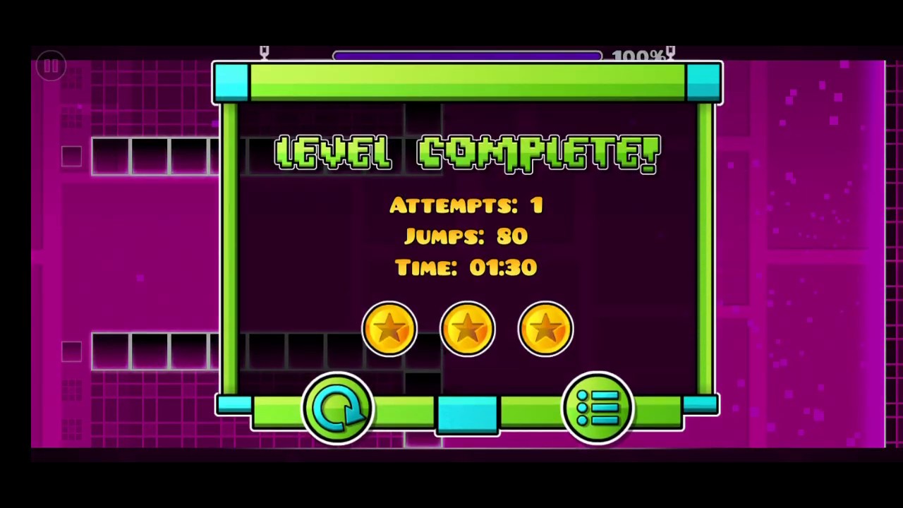 Geometry dash Level 1 - YouTube