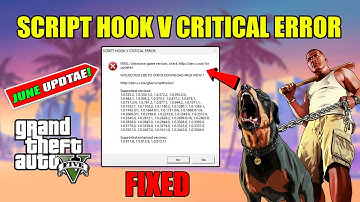 How to Fix ScriptHook V Critical Error in GTA 5 (June 2025 Update)