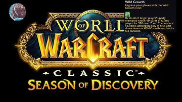 How to get the Wild Growth Rune for Druids in WoW Classic Season of Discovery SoD Alliance & Horde