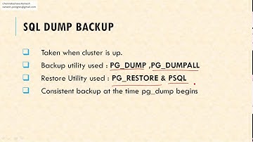 pgdump backup restore