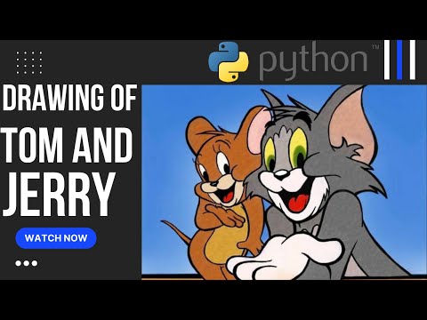 Python Project Tom and Jerry design  | How to draw tom and jerry by python | Python Turtle Tutorial
