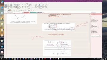 excellence find an equation of a tangent, level 2 calculus