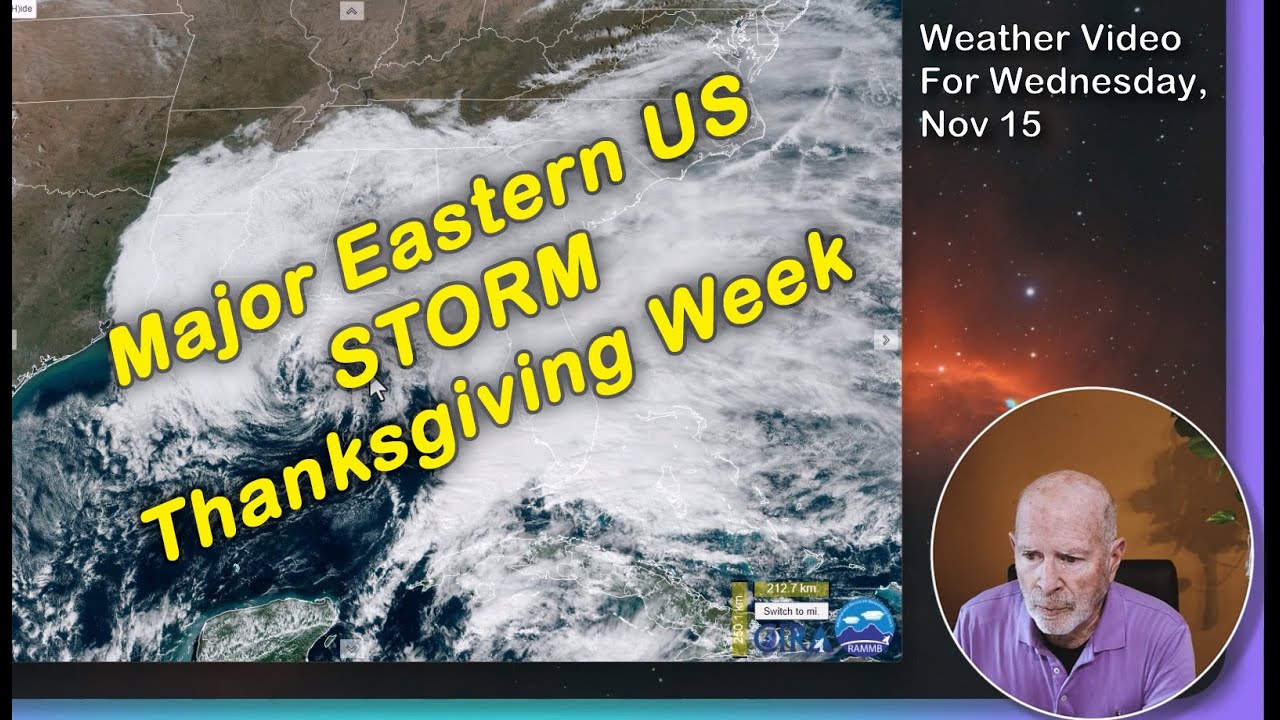 Possible Major Eastern US Storm Thanksgiving Week - YouTube