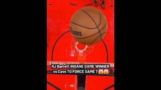RJ Barrett INSANE GAME WINNER vs Cavs TO FORCE GAME 7