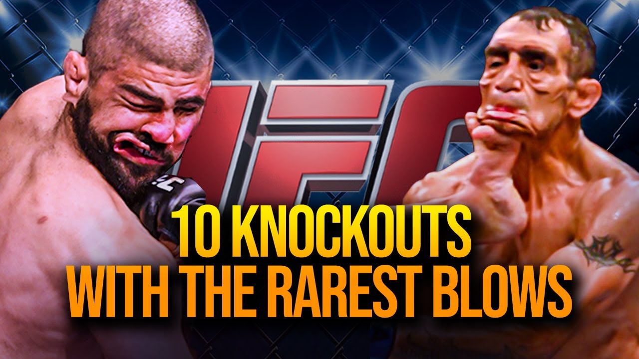 Top 10 Knockouts with the Rarest Blows in MMA