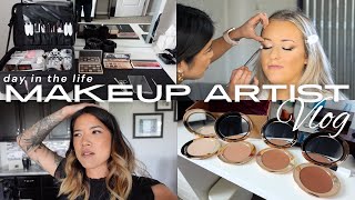 MUA VLOG: Glam wedding makeup, kit restock + 4 bridal previews!