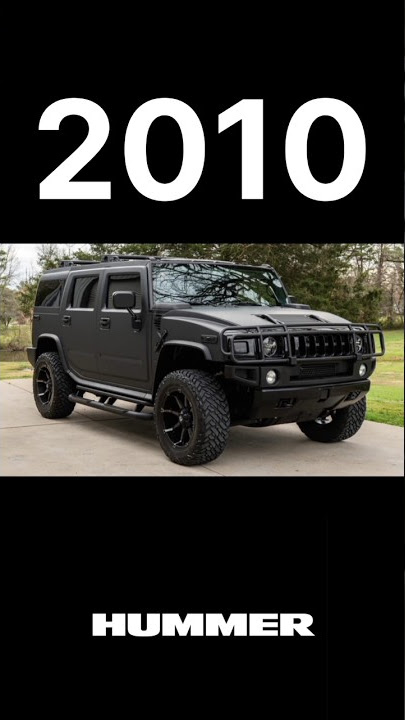 evolution of hummer h2 (2002~2023) #shorts #viral #hummer #tranding