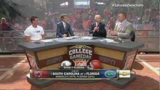 College Gameday Corso's Pick: South Carolina at Florida (Week 8 - 2012) [HD]
