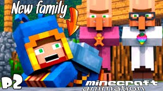 BABY WANDERING TRADER LIFE #2 new family. minecraft animation