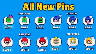 Brawl Stars-All New Pins