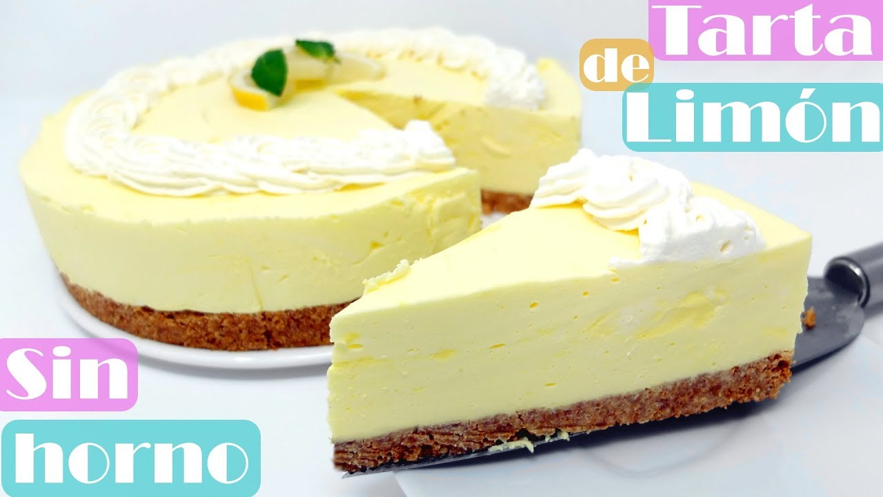 TARTA de LIMÓN😍🍋😋 | SIN HORNO | Fácil, rápida y cremosa. Receta # 492