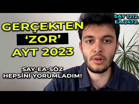 GERÇEKTEN FARKLI BİR AYT'YDİ❗️2023 AYT YORUMUM❗️