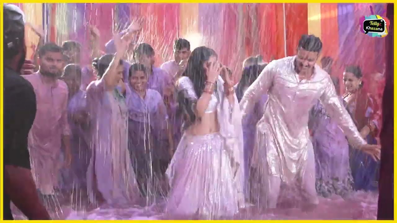 Mera Balam Thanedaar actor Shagun Pandey and Shruti Choudhary Holi celebration and dance