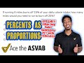 ASVAB Arithmetic Reasoning - How to Set Up and Solve Percents as a Proportion