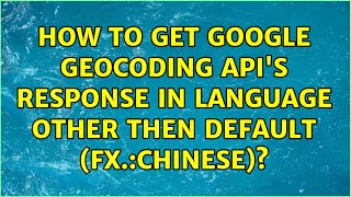 How to get Google Geocoding API's response in language other then default (fx.:Chinese)?