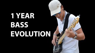 In this video i'm reacting to a montage i made showing how my bass
guitar playing has evolved since started playing, one year ago.