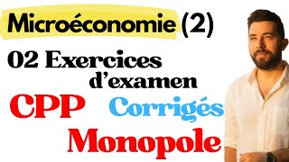 Déterminer l'équilibre du marché en cpp et équilibre du monopole