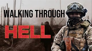 Walking Through HELL - RU POV - Soldiers move along the frontline under artillery fire - Helmet Cam