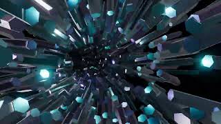 Prismatic Crystal Tunnel Flythrough | Loop background wallpaper | 4K 50 Minutes | No Sound