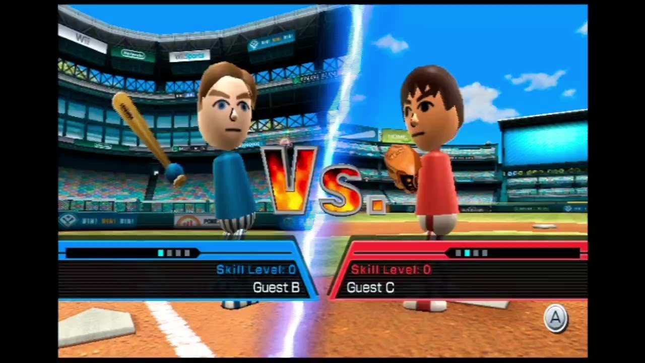 Wii Sports - Baseball - Guest B vs Guest C