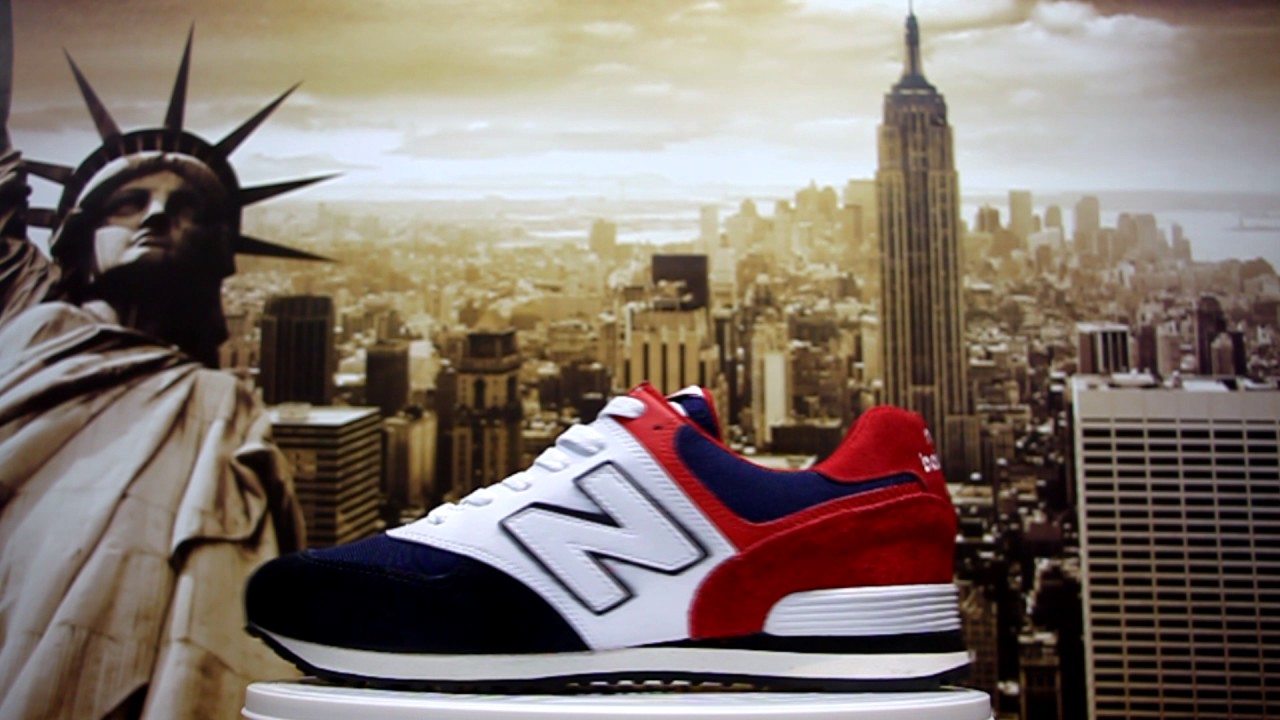 new balance 574 azul e branco