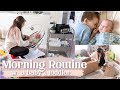 DAY IN THE LIFE WITH A NEWBORN AND TODDLER! | MOM MORNING ROUTINE 2021 | Lauren Midgley