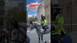 Mounted Police Officers in LONDON - Looks Sharp #kingsguard #londonwalk #horse #horseguardsparade